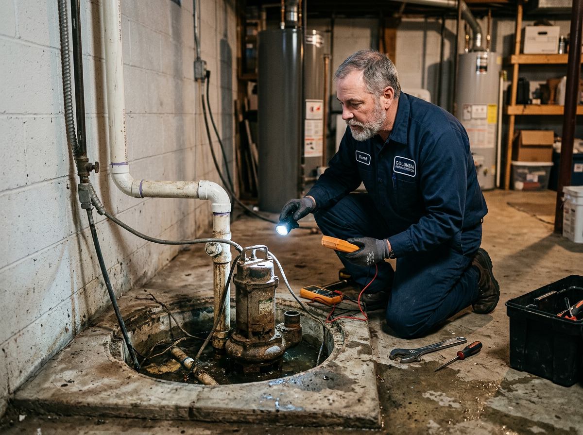sump pump installation and repair in Jefferson City