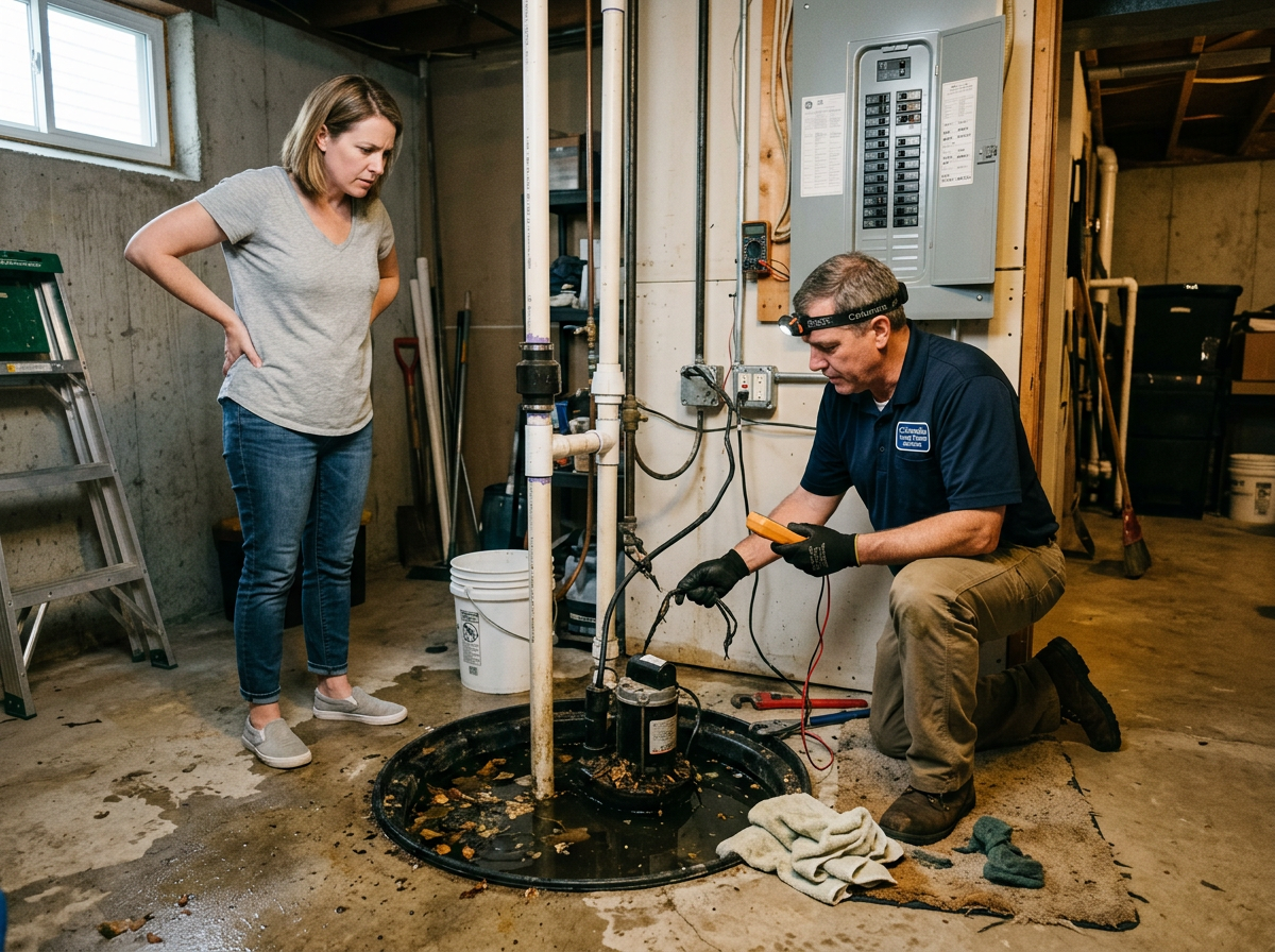 sump pump installation and repair in Ashland