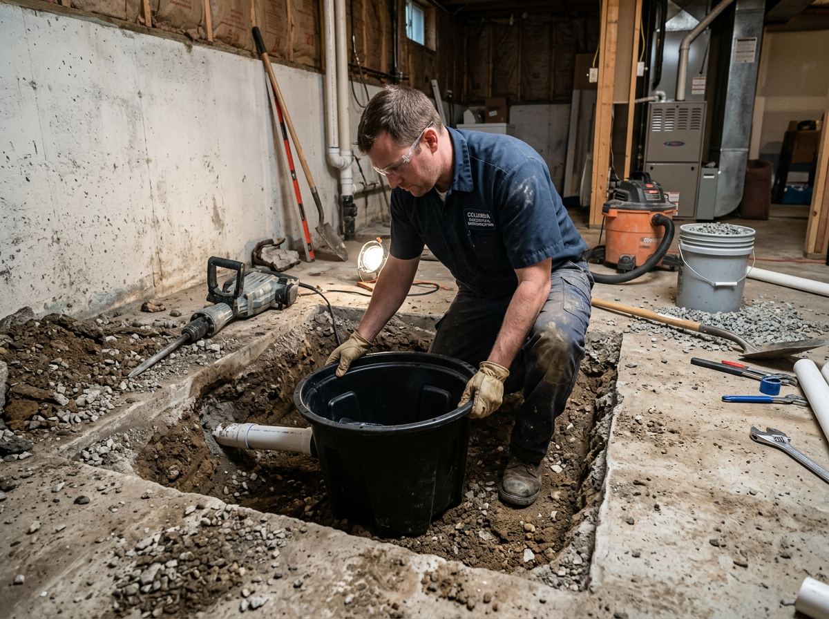 sump pump installation and repair in Rocheport