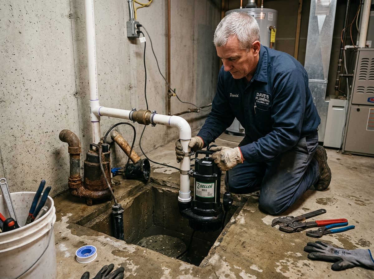 Sump Pump Replacement in Columbia